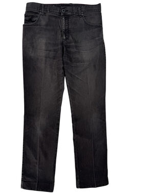 Alberto T400 Black Jeans Stone Straight Modern Fit Stretch Cool Hemmed to 34x33